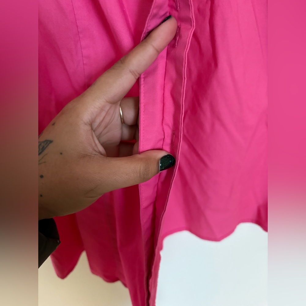 Pink Button Up Shirt - Picture 4 of 6